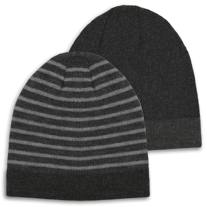 Boy's Hot Paws Reresible Stripe Beanie