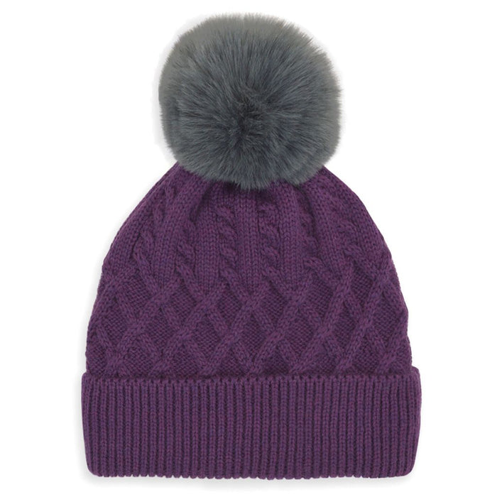 Girl's Hot Paws Knit Pom Pom Beanie