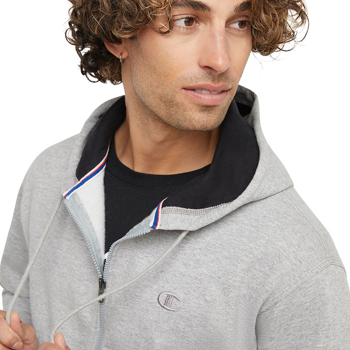 Men's Champion Small Logo Zip Hoody