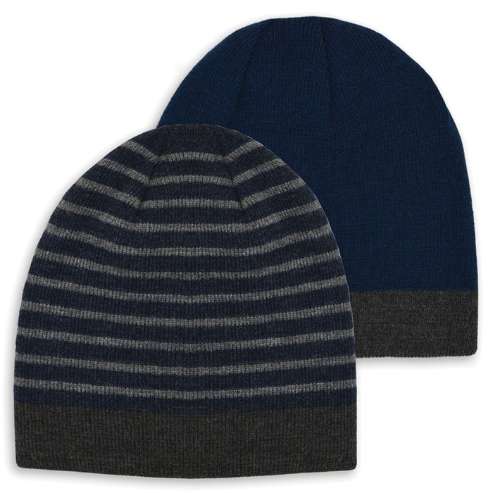 Boy's Hot Paws Reresible Stripe Beanie