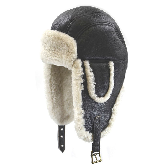 Crown Cap Double Face Shearling Long Aviator