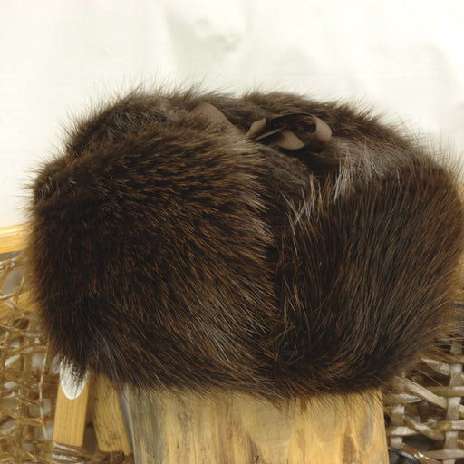 Men Full-pelt Mink Fur Bomber Hats Luxury Winter Real Fur Gentleman Hat  with Earmuffs