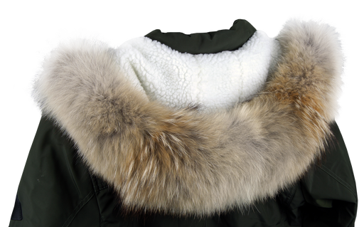 Futrzane Faux Fur Trim for Hood Replacement - Like Real Fur - Buttons  Included (S, Beige Fox)