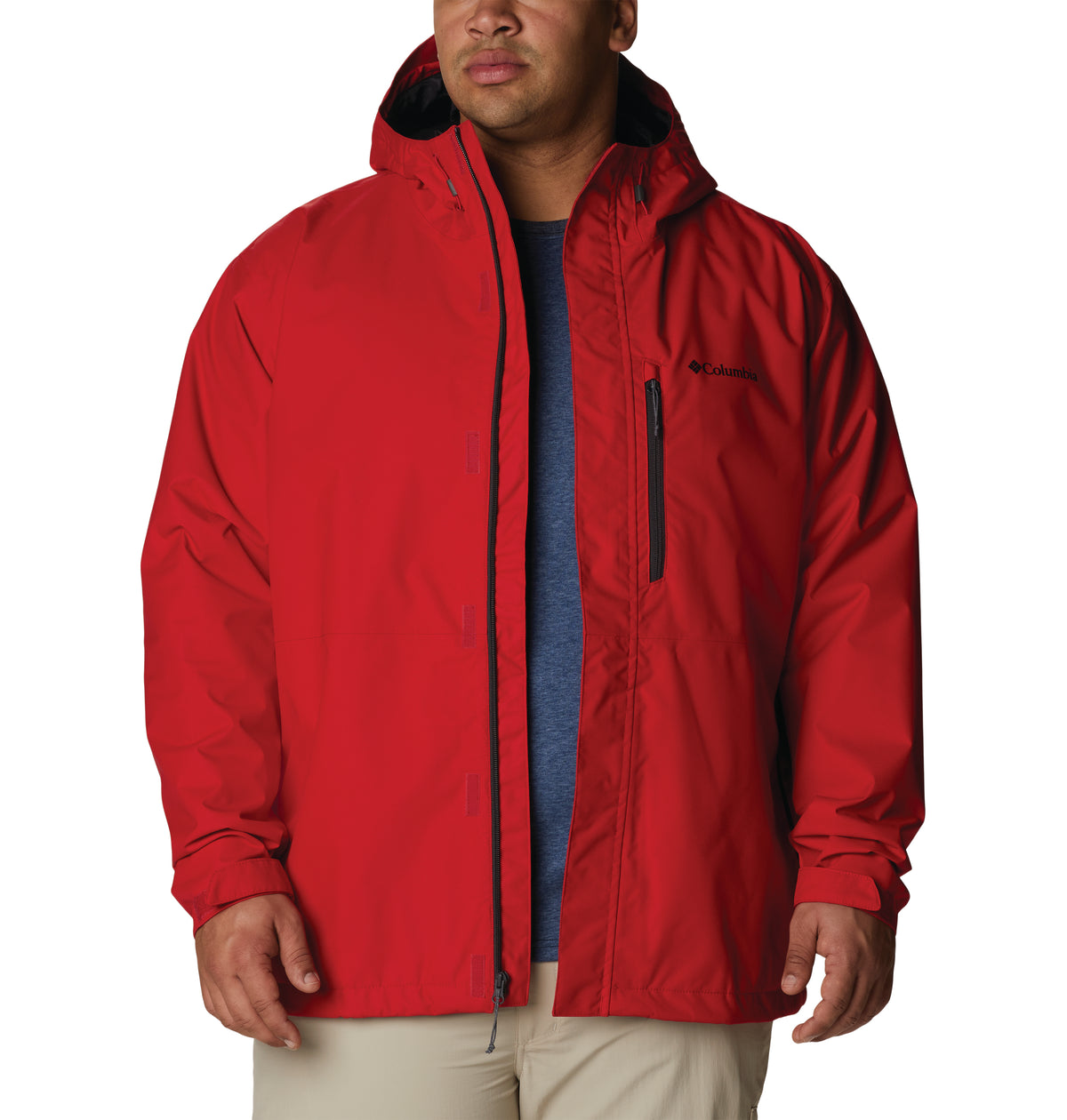 Loclimb Spring Men Women Waterproof Jacket Trekking Camping Rain Coat Fishing Men Red / Asian Size 5XL