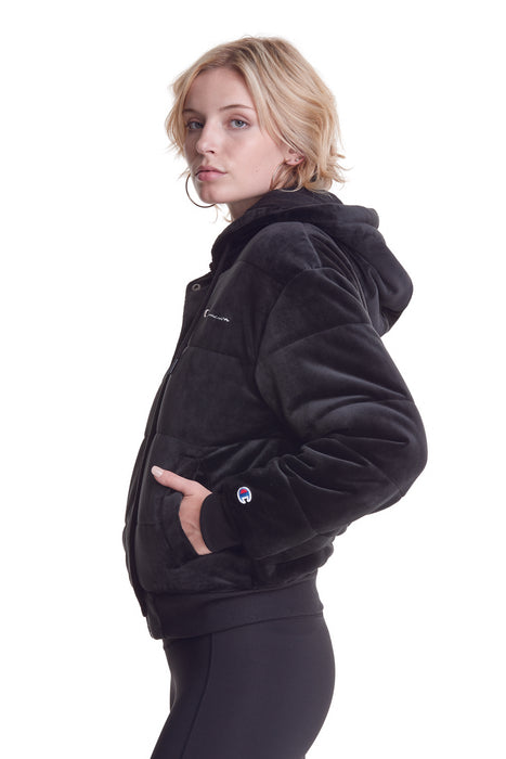 Women's Champion Velour Puffer Jacket — Winnipeg Outfitters