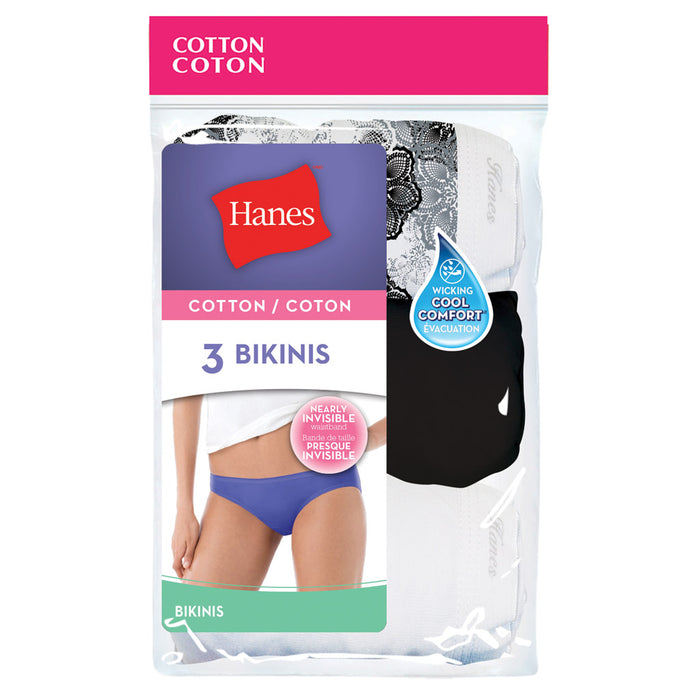 Hanes Womens Cotton Bikini 10-Pack