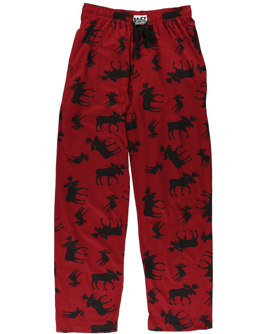 Men's Winter Moose Fleece PJ Pants - Adirondack Country Store